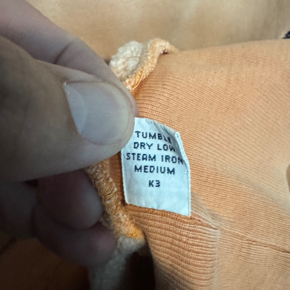Vintage Polo Ralph Lauren Sweatshirt Mens Large Orange Crewneck Faded Pullover - Picture 6 of 9